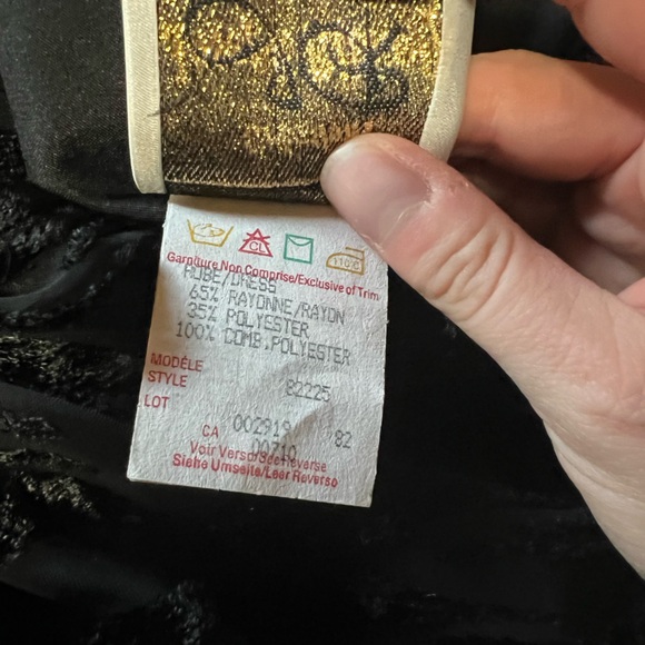 90s Velvet Burnout Maxi Gown - Picture 6 of 8